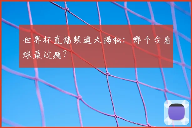 世界杯直播频道大揭秘:哪个台看球最过瘾?